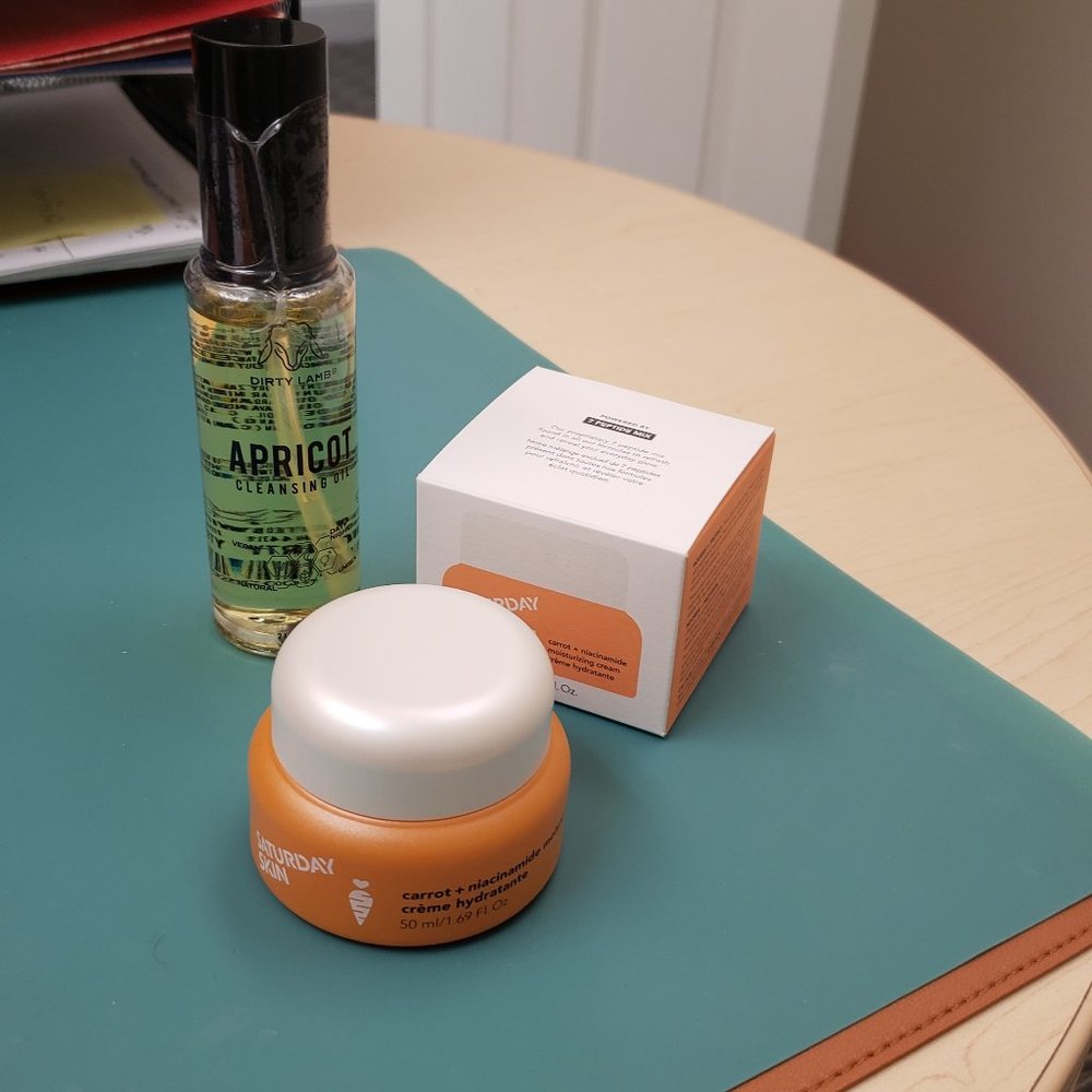Bundle-DIRTY LAMB Apricot Cleansing Oil & Saturday Skin moisturizing cream